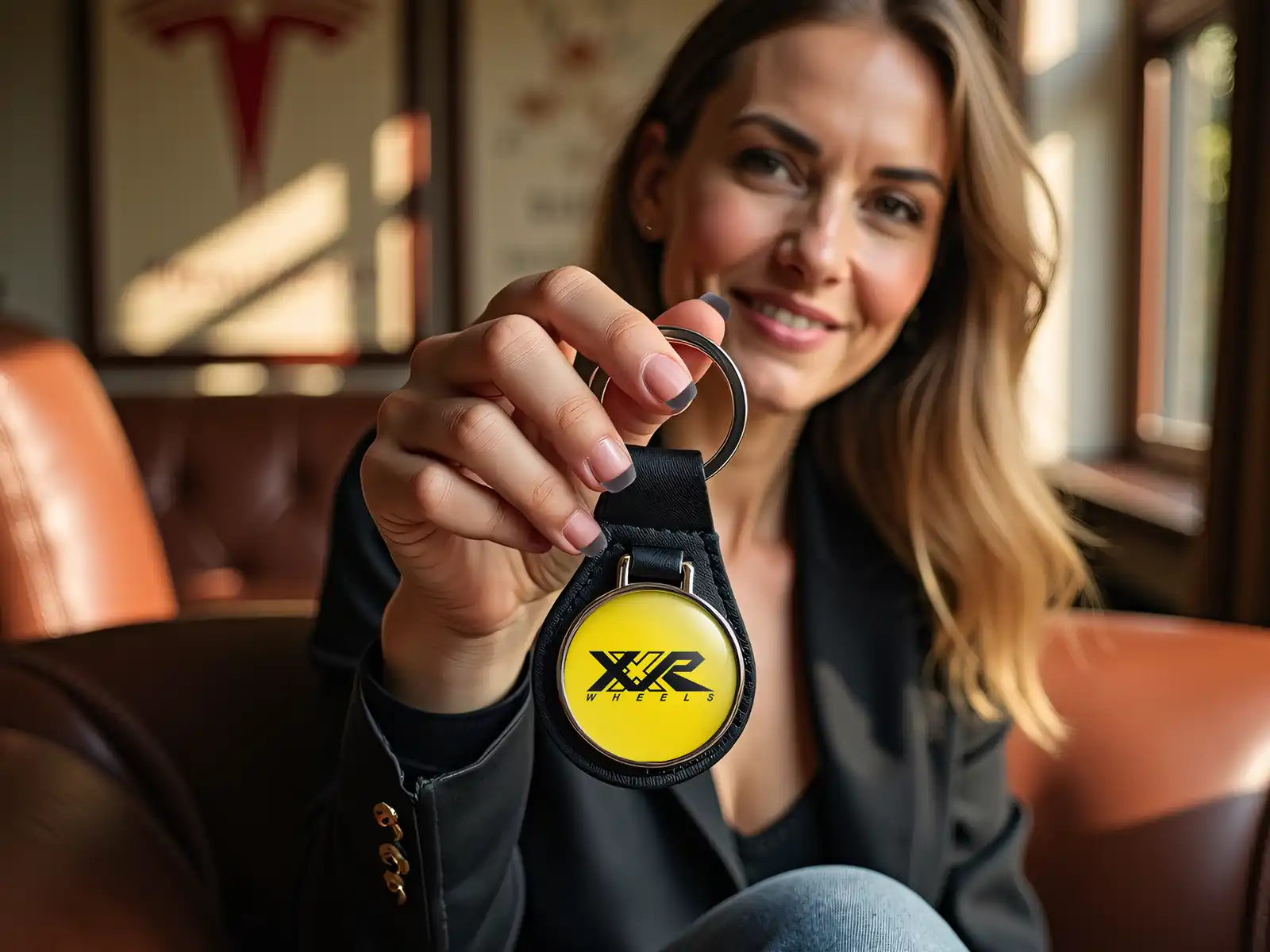 XXR Porta Llaves Cuero Moderno Elegante Fuerza Tuneo